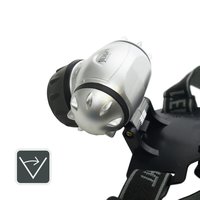 Фонарь налобный светодиодный, 7LED, 3хААА, пластик Jilion 9531205