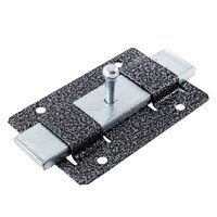 Задвижка накладная усиленная 75х115 мм, серебро Россия 8137259