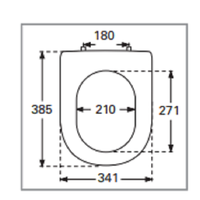 Сиденье для унитаза, Villeroy&Boch, Subway 2.0, цвет-альпийский белый