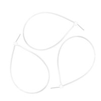 Хомуты нейлоновые белые 200 х 2,5 мм уп.100шт Политех Инструмент Инструмент 3201316