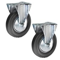 Колесо неповоротное резина FC 46 100 мм TOR 1003640