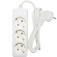 Удлинитель U-3g-1.5m-Z-c с 3 евророзетками (с/з) 1,5м, SIMPLE POWER  Jilion 9534045