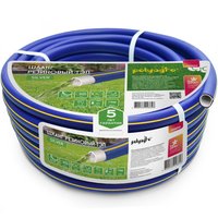 Шланг ТЭП 3/4" 25 м Polyagro Premium Silver резиновый армир трёхслойный морозостойкий Polyagro 7559625