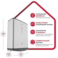 Настенный накопительный электрический водонагреватель Ariston ABSE VLS PRO PW 50 3700698