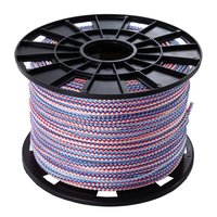 Шнур вязаный полипропиленовый с сердечником цветной Ф6 мм (200м) 12  ктекс; 95 кгс Политех Инструмент Инструмент 8001060