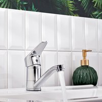 Смеситель для кухни BOOU B8282-14A с коротким изливом Латунь