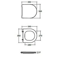 Сиденье для унитаза, Globo, FORTY3, шг 360*395, цвет-белый