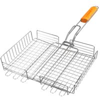 Решетка-гриль хром. универс. ОБЪЕМНАЯ 28х22 см, Polyagro Camp Polyagro 8102282