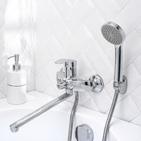 Смеситель для ванны с душем РМС SL85-006E Хром