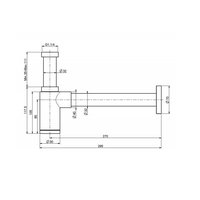 Сифон, , Spillo Up, цвет-хром Fima Carlo Frattini F406CR
