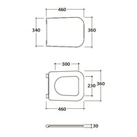 Сиденье для унитаза, , STONE, шг 360*460, цвет-белый матовый Globo ST022BO