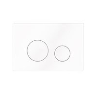 Клавиша смыва, Elsen E11 с круглыми кнопками для унитаза шгв 220*13*150 цвет-белый E11white