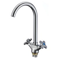 Смеситель для кухни РМС SL115-274F двуручковый Хром