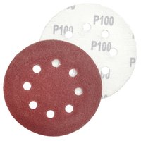 Круг абразивный д/липучки ПЕРФО,8 отв. Р100,125мм Политех Инструмент Инструмент 2005310