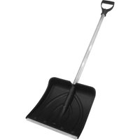 Лопата пластик с ал нак. 380х365 ал.чер. v- руч. "СНЕЖОК" Политех Инструмент Инструмент 8025407