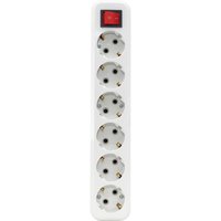 Колодка для удлинителя с 6 евророзетками (с/з, с/в) Jilion 9533991