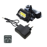 Фонарь налобный светодиодный аккумуляторный, 1COB, пластик Jilion 9531255