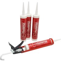 Герметик силиконовый Политех, универсальный, белый, 280 мл Политех Инструмент Инструмент 6507520