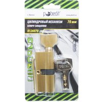 Цилиндр. механизм, ключ-защелка,цвет:золото,70 мм Pobedit Pobedit 8126070