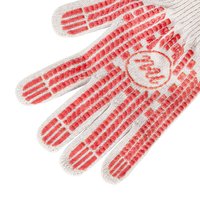 Перчатки рабочие х/б ПВХ Протектор Люкс Россия 7002245