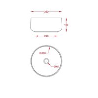 Раковина, Artceram, Cognac, шгв 350*350*160, отверстия для смесителя-отсутствуют, цвет-Matt Black