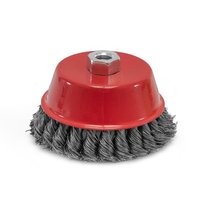 Щетка-крацовка Чашка 125мм/M14, двухрядная, стальная скрученная проволока, Pobedit Pobedit 2128312