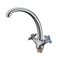 Смеситель для кухни РМС SL115-273F двуручковый Хром