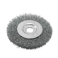 Щетка для точильно-шлифовального станка Радиальная 100 мм, стальная витая проволока, Pobedit Pobedit 2125710