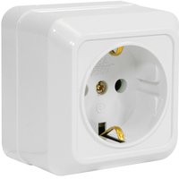 Розетка 1 гнездо (с/з) О/У. белый Jilion 9533430