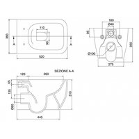 Унитаз, , Teorema 2.0, подвесной, шгв 360*520*350, BIOKER, цвет-Lava Scarabeo 5126/CL 37 BK