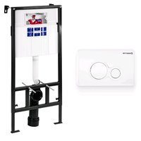 Инсталляция, , Sava Fix Slim, для унитаза, шгв 520*200*1136, цвет клавиши-белый глянецевый Bettoserb SET40006457