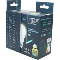 Лампа светодиодная A60_12W_E27_3000K A60 12Вт E27 3000K Jilion 9512031