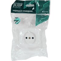 Розетка 1 гнездо (б/з) О/У. белый Jilion 9533426