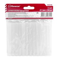 Стержни клеевые (прозрачные) 11 мм*100 мм (12шт), Политех Политех Инструмент Инструмент 9050100