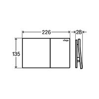 Клавиша смыва, Viega Prevista Visign for More для унитаза шгв 226*28*135 цвет-глубокий черный 773588