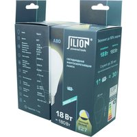 Лампа светодиодная A80_18W_E27_3000K A80 18Вт E27 3000K Jilion 9513031
