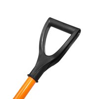 Лопата поликарбонат ал чер v- руч. 450х390мм "ПОЛИСТАНДАРТ" Polyagro 8025696