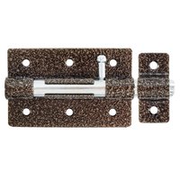 Задвижка накл. с ригел. D11 мм, 80 мм, бронза Россия 8137210