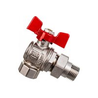 Кран шаровой IVANCI Superior угловой с разъемным соединителем ВН 1/2 IVC.100228.N.03