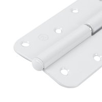 Петля накладная разъемн. лев. 130 мм, белый Россия 8130249