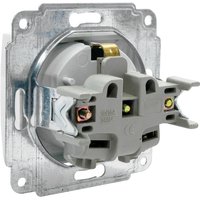 Розетка 1 гнездо с крышкой (с/з, с/к) С/У. белый Jilion 9533172