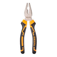 Плоскогубцы (пассатижи), 200мм., никелированные, двухкомпонентные рукоятки, Вихрь 73/6/3/8