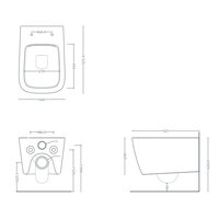 Унитаз, Artceram, A16, подвесной, шгв 360*520*290, Saniglaze, цвет-белый