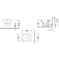 Сиденье для унитаза, Duravit, D-Code, шгв 355*425*30, цвет-белый (ПРОДАЕТСЯ ТОЛЬКО В КОМПЛЕКТЕ С ОСНОВНЫМ ИЗДЕЛИЕМ)