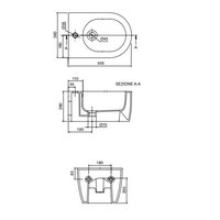 Биде, Scarabeo, Glam, подвесной, шгв 360*505*280, BIOKER, цвет-Lava