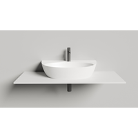 Раковина, , ALDA Wall 03, шгв 710*450*150, отверстия для смесителя-отсутствуют, цвет-белый Salini 140313G