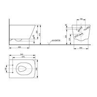 Унитаз, TOTO, SP, подвесной, шгв 380*540*335, CEFIONTECT, цвет-белый
