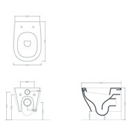 Унитаз, Artceram, Ten, подвесной, шгв 360*520*310, цвет-белый