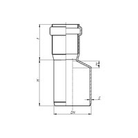 Редукция ПП для внутр. канализации HTR 50/40 мм