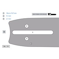 Шина направляющая Rancher 506 L 10 H (50 см; 1.6 мм; 0.404") для цепных пил Rezer 04.001.00007